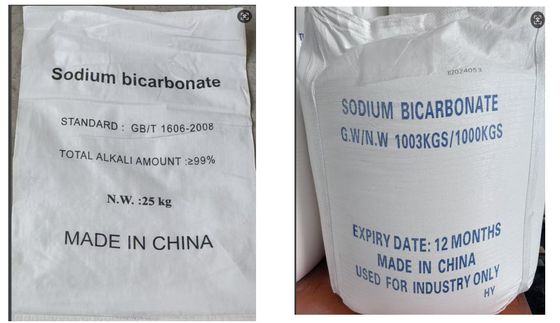 Mineral İşleme Soda Sodyum Bikarbonat NaHCO3 Cas No 144-55-8